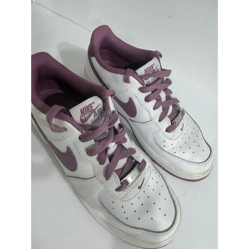 Nike Air Force 1 Low White Plum Purple DH9600-101 GS Size 6.5Y Womens 8 Sneaker